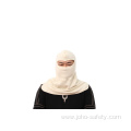 Black and white Flame retardant headgear